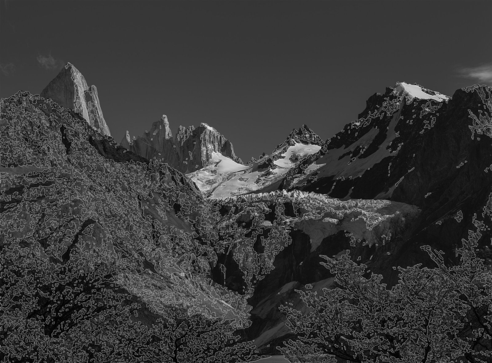 Glaciar Piedras Blancas.
Detección de bordes. ROBERTS.
2025 /2026