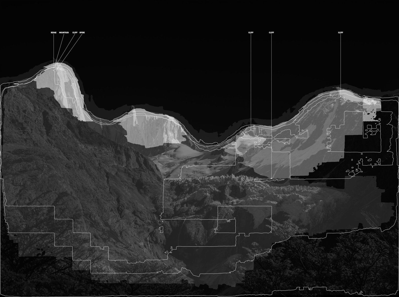 Cara Oeste del mítico macizo del Fitz Roy y el Cerro Torre.
Segmentacion basada en lenguaje. CLIPSEG.
2025 / 2026.
